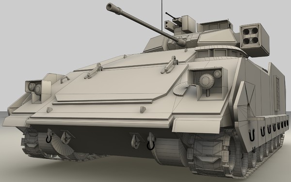 m3a3 bradley apc 3d 3ds - M3A3 Bradley APC by Cr8g